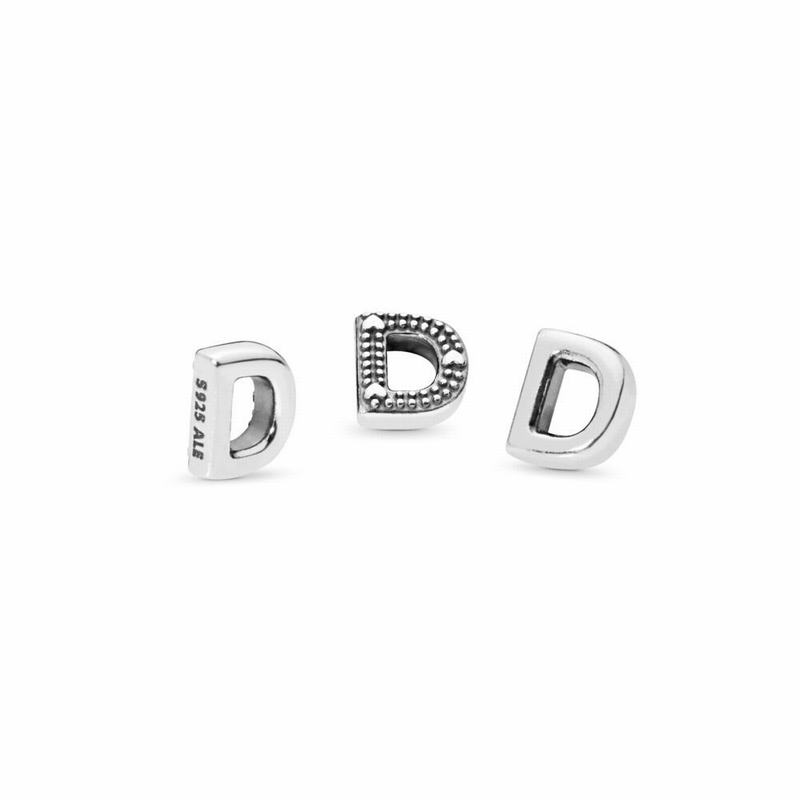 Pandora Australia Letter D Petite Locket Charm - Sterling Silver | EWFCZJ174